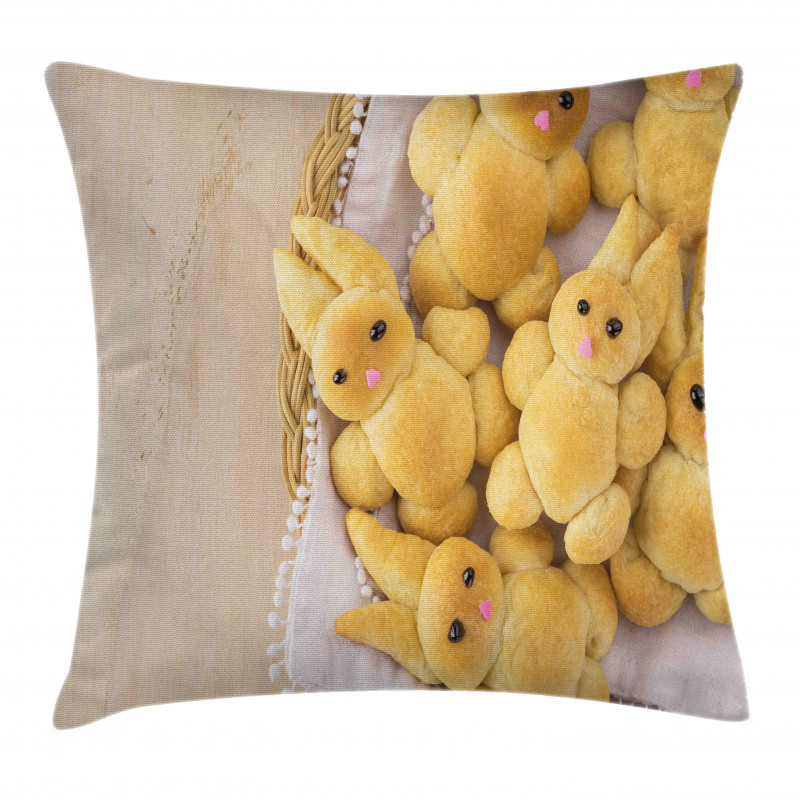 Homemade Rabbit Cookie Pillow Cover