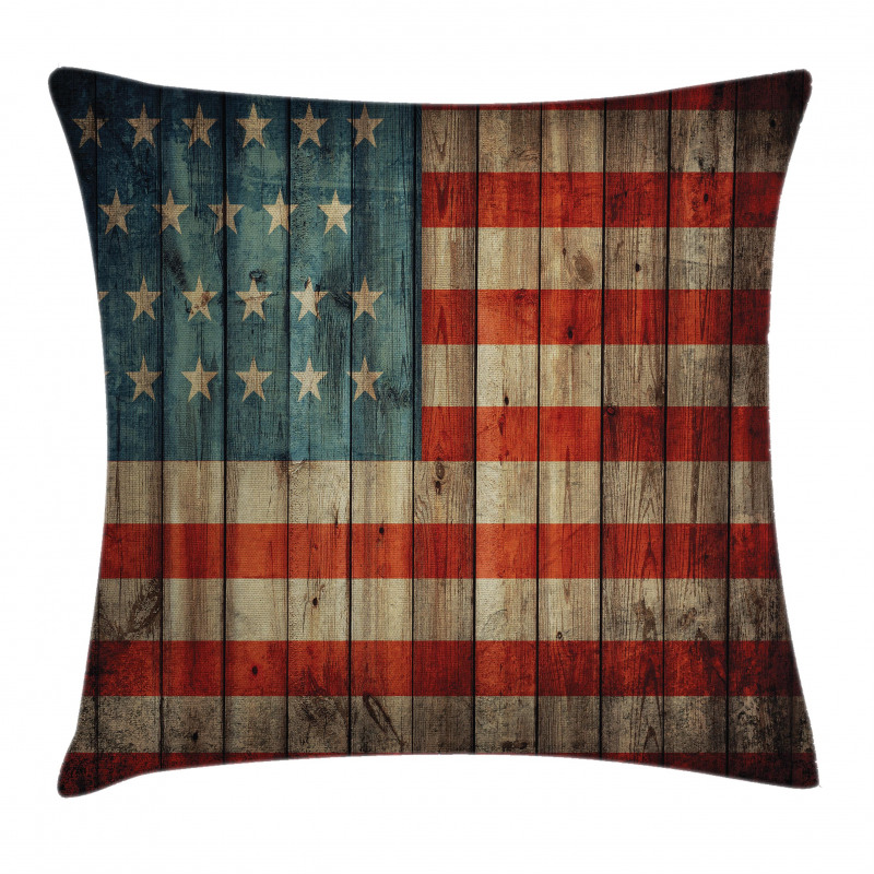 Old National Patriotic Pillow Cover