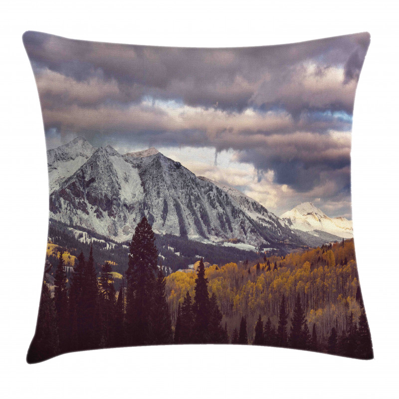 Autumn Season Mountains Pillow Cover