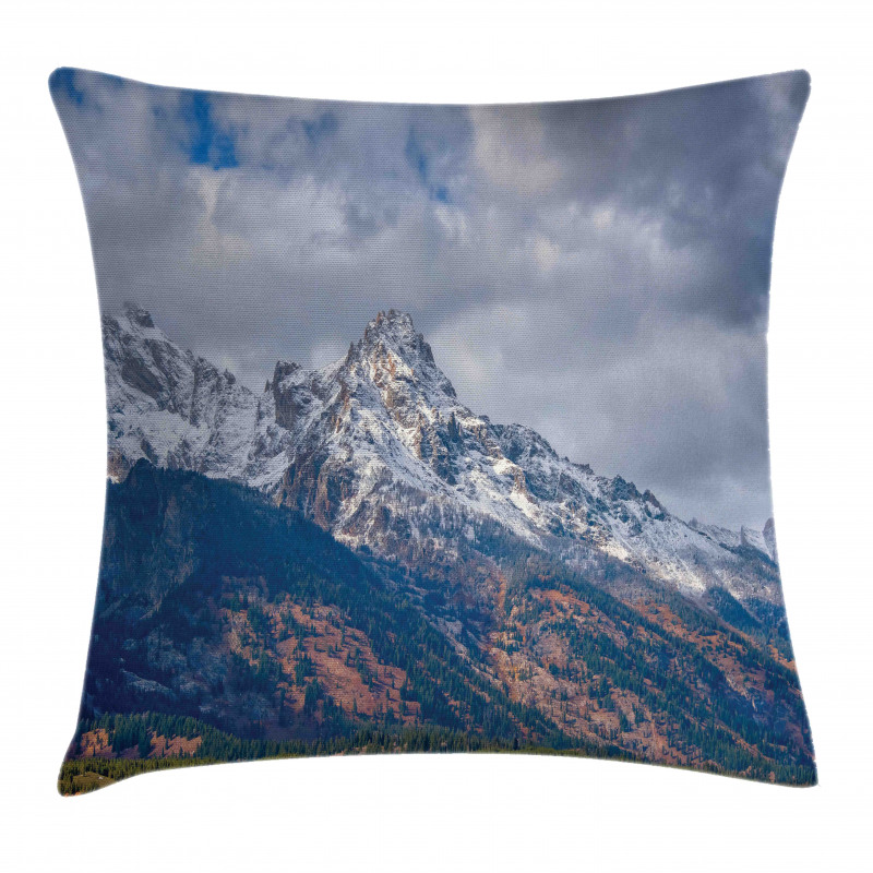 Snowy Scene Grand Teton Pillow Cover