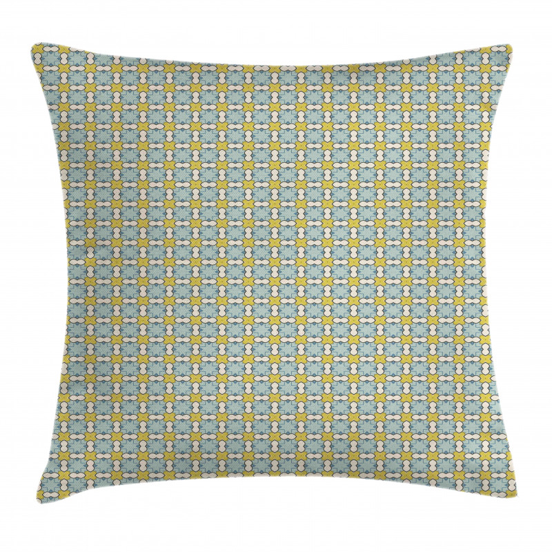 Tile Like Vintage Motif Pillow Cover