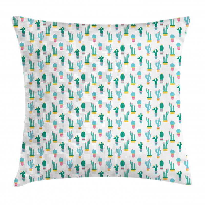 Prickle Plant in Pots Pillow Cover