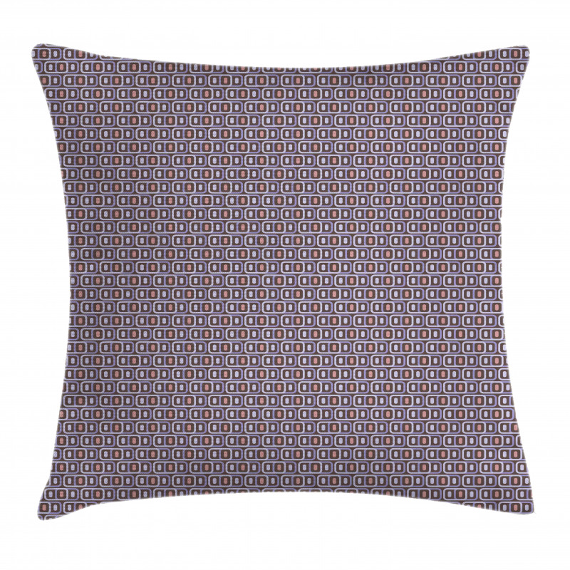 Retro Geometrical Motif Pillow Cover