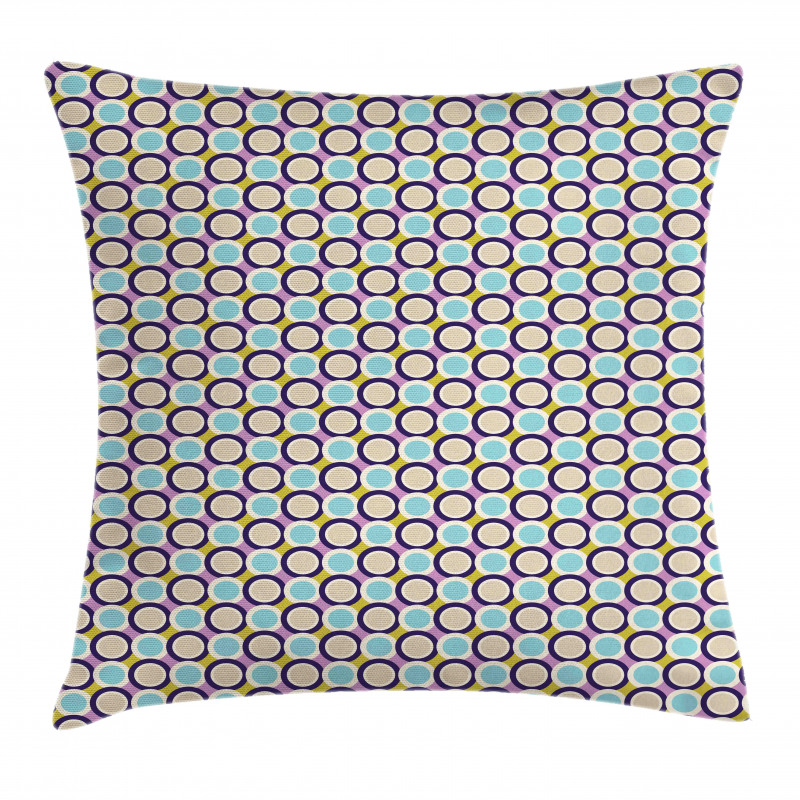 Nostalgic Groovy Rounds Pillow Cover