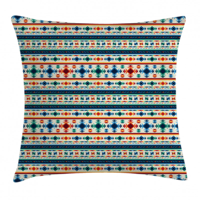 Aztec Geometry Primitive Pillow Cover