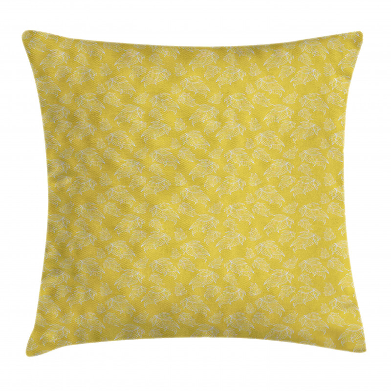 Botany Abstract Leaves Pillow Cover