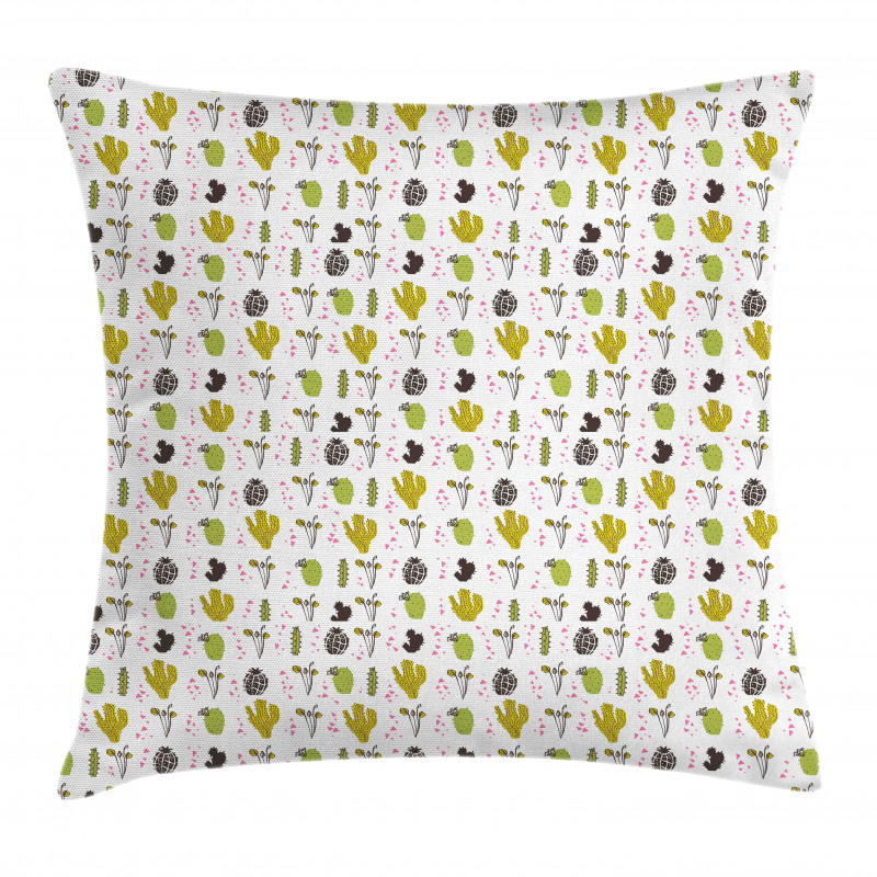 Botanical Little Triangles Pillow Cover