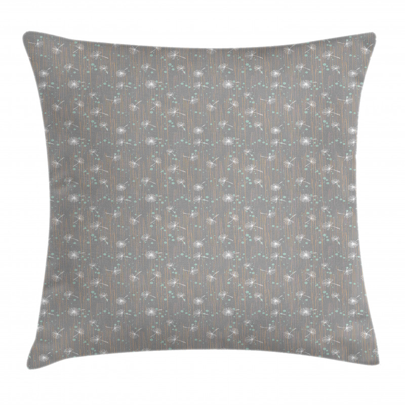 Dots Lines and Dandelions Pillow Cover