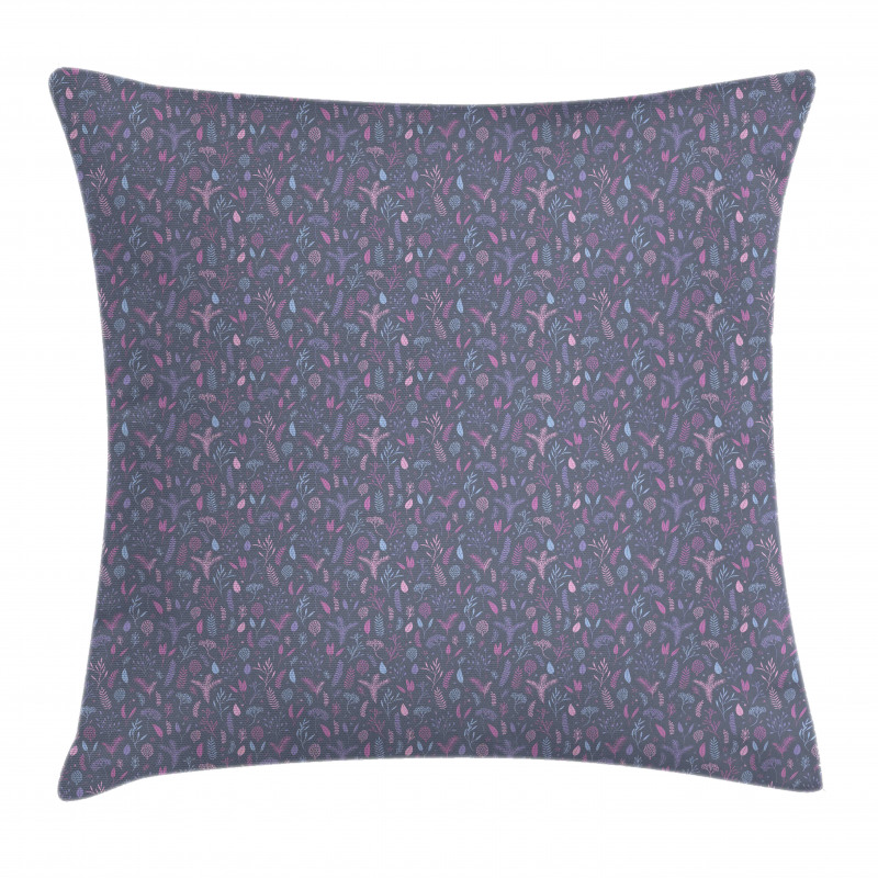 Modern Botany in Tones Pillow Cover