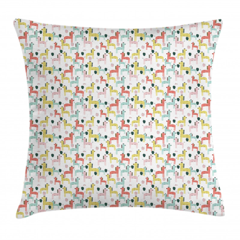 Abstract Animal Cactus Pillow Cover