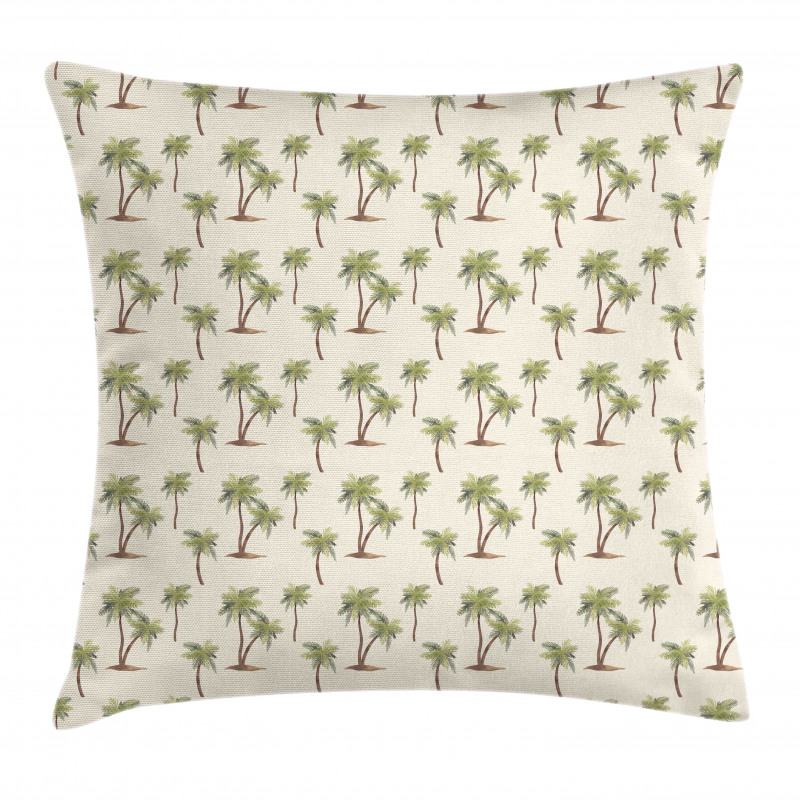 Simplistic Palms Pattern Pillow Cover