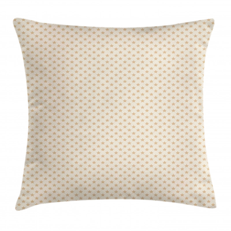 Pastel Tones Simplistic Stars Pillow Cover