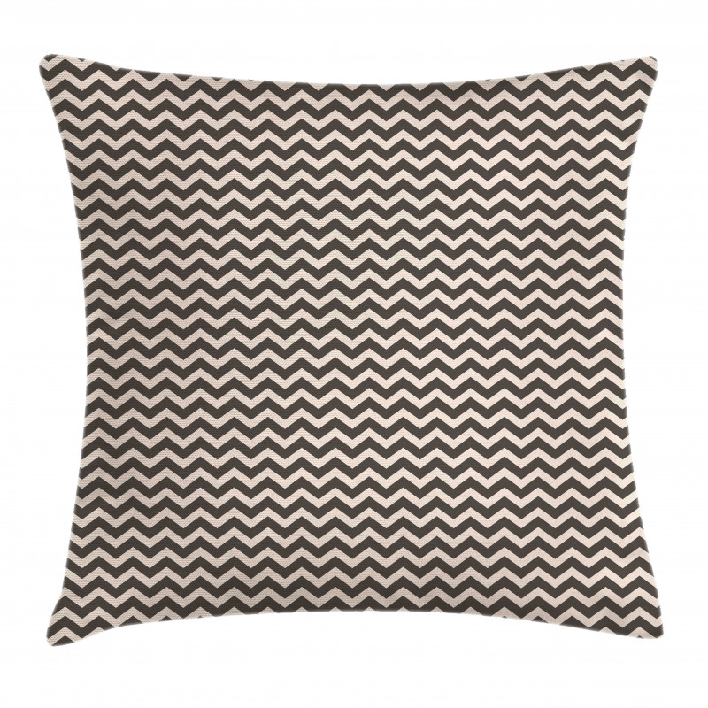 Earthy Tone Abstract Zigzag Pillow Cover