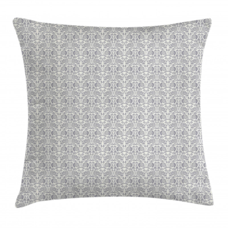 Continuous Floral Motif Pillow Cover