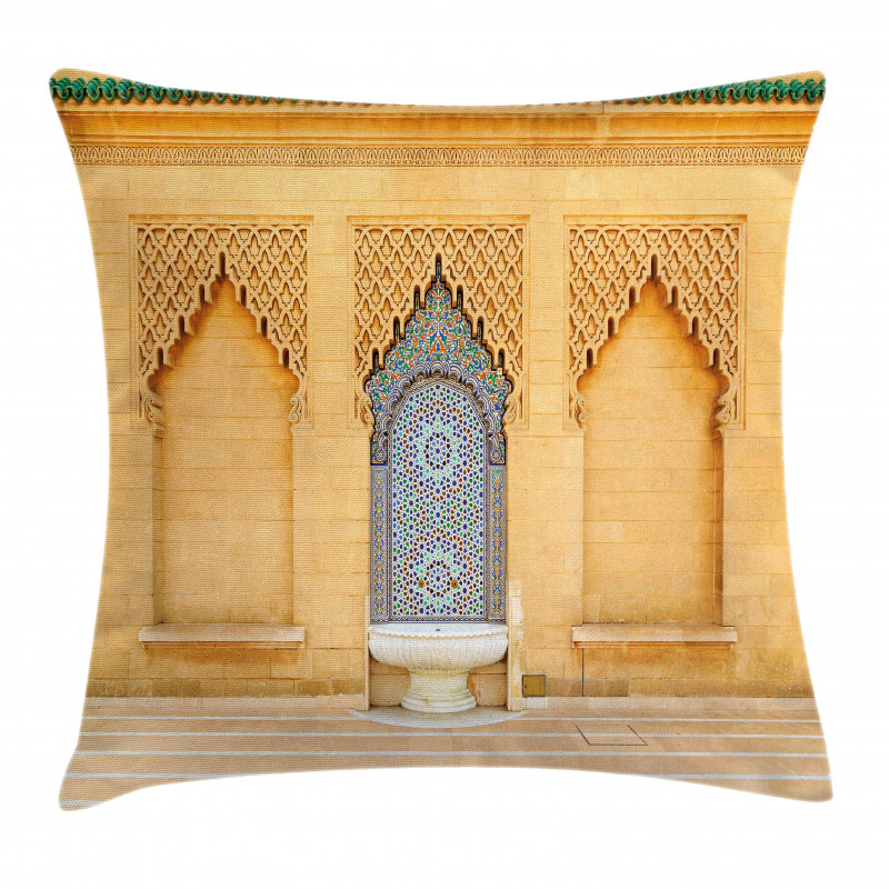 Moroccan Tile Fountain Pillow Cover