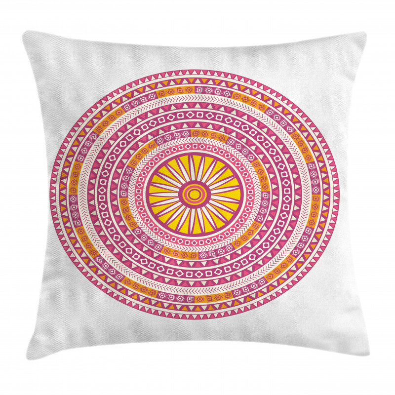 Abstract Bohemian Medallion Pillow Cover