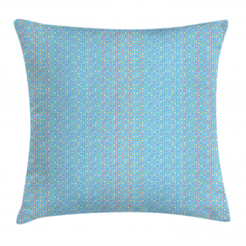 Folkloric Eastern Stars Art Pillow Cover