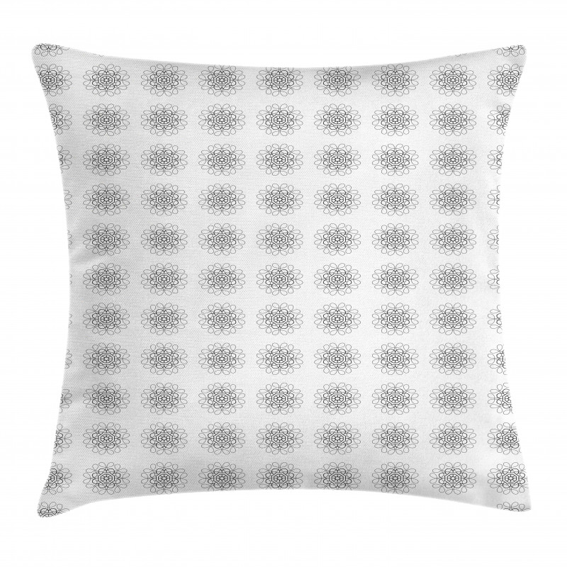 Botany Inspired Line Art Pillow Cover