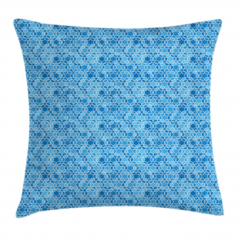 Blue Tones Eastern Star Pillow Cover