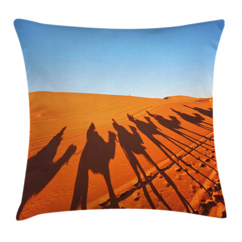 Camel Caravan Silhouette Pillow Cover