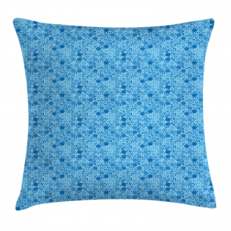 Symmetric Oriental Pattern Pillow Cover