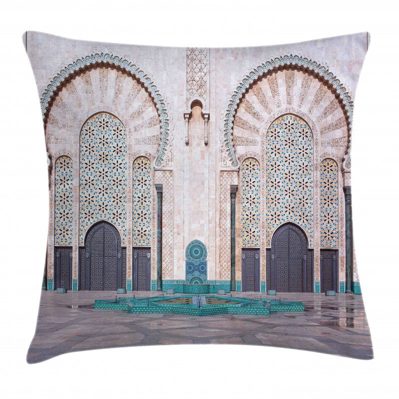 Historic Building Gate Pillow Cover