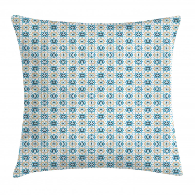 Oriental Star Shape Motifs Pillow Cover