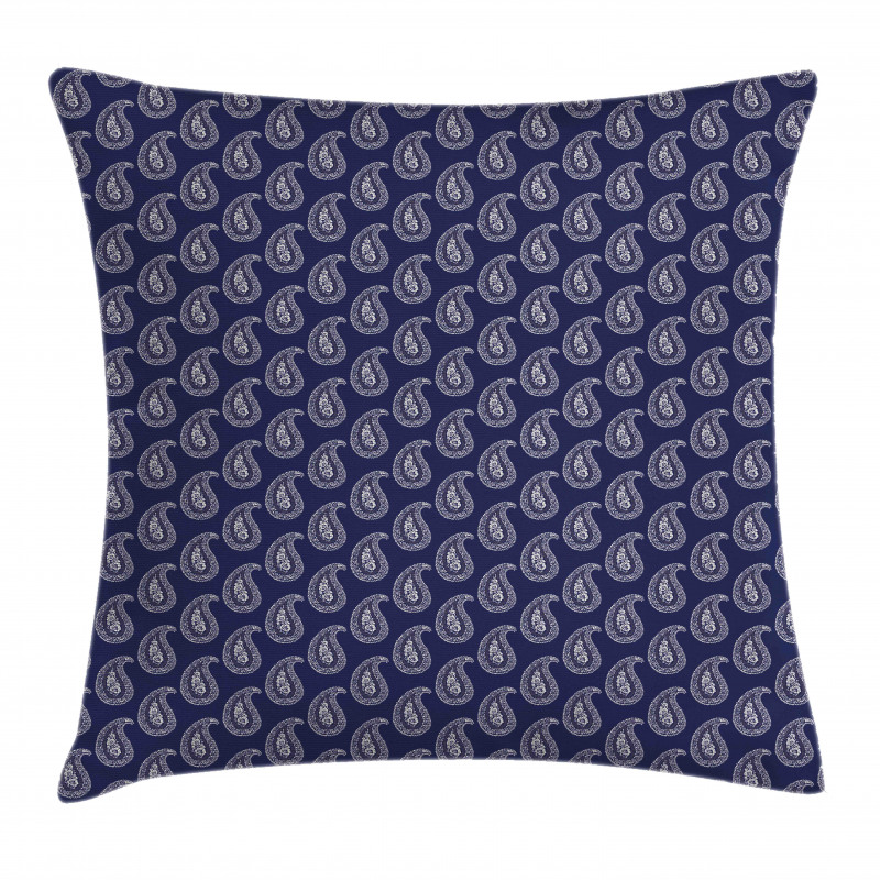 Oriental Floral Damask Art Pillow Cover