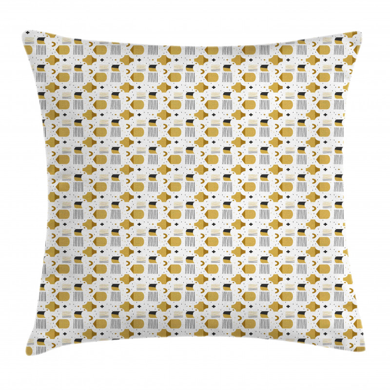 Convex and Concave Shapes Pillow Cover