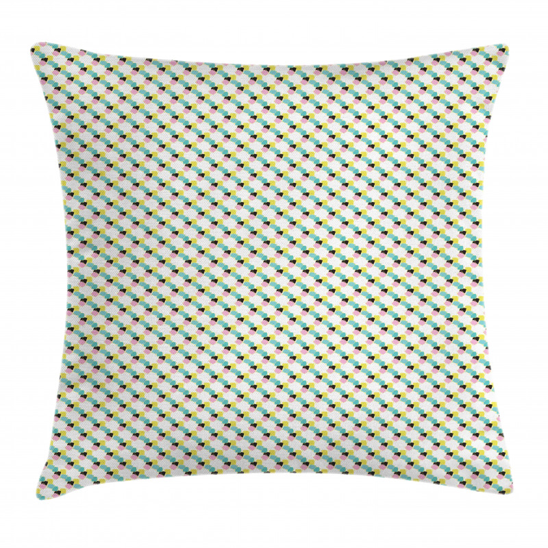 Abstract Memphis Squares Pillow Cover