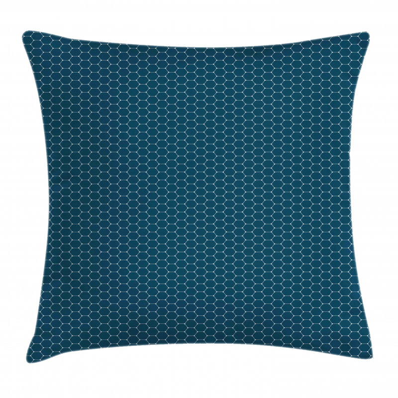 Hexagons with Dot Edges Pillow Cover