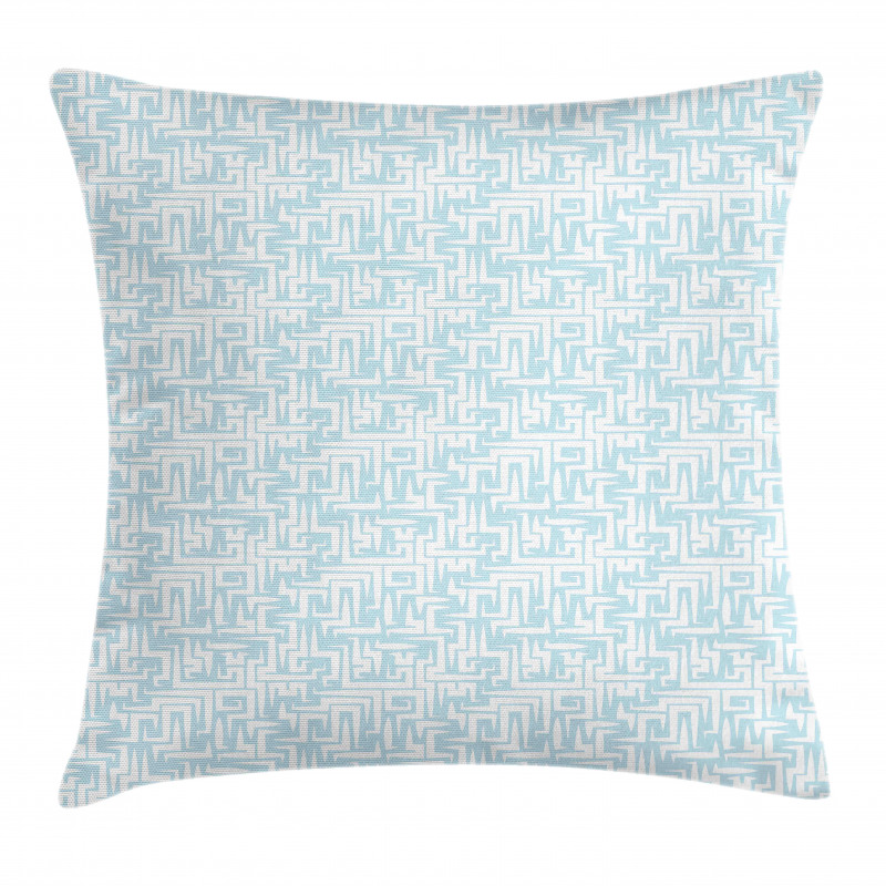 Abstract Maze Style Motif Pillow Cover