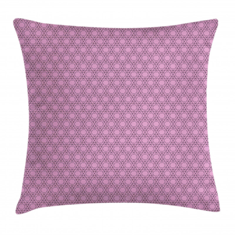 Triangle and Hexagons Art Pillow Cover