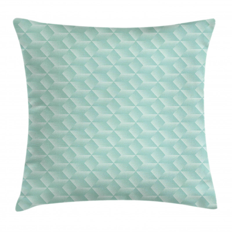 Halftone Rhombus Motif Pillow Cover