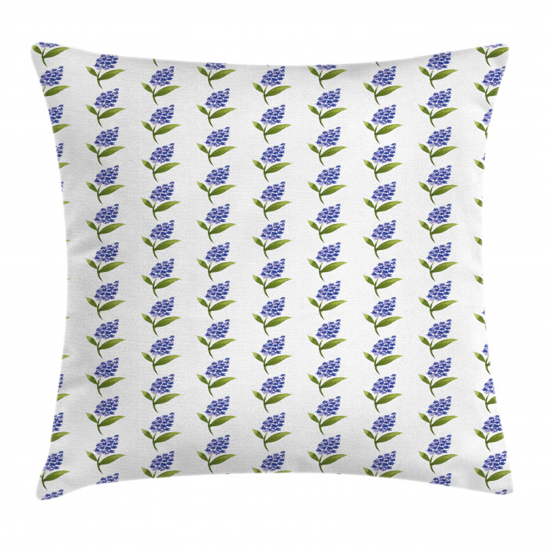 Watercolor Lilac Pattern Pillow Cover