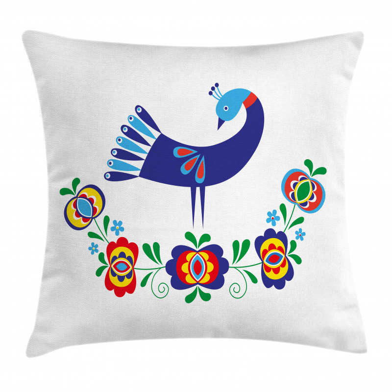 Ukrainian Culture Floral Pillow Cover