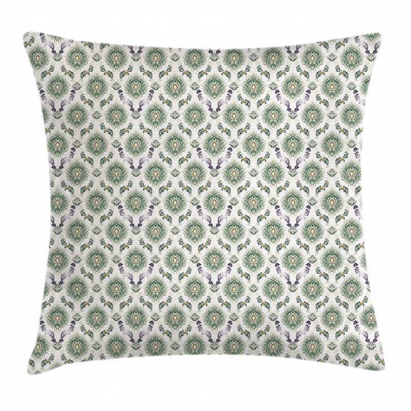 Orient Damask Pattern Pillow Cover