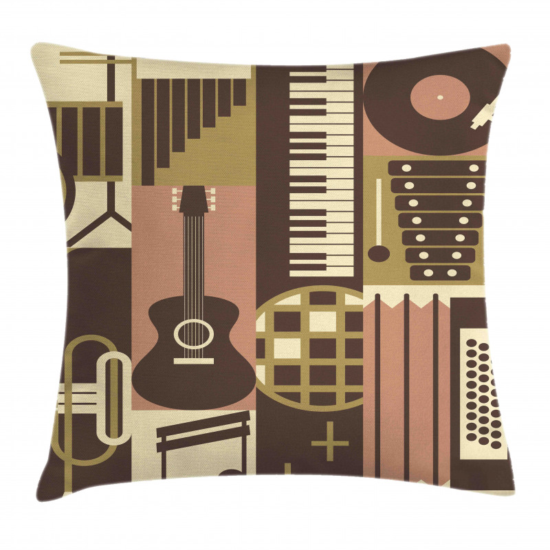 Vintage Instruments Doodle Pillow Cover