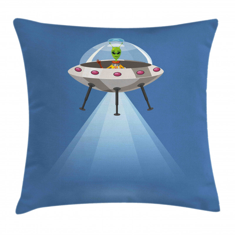 Spaceship Extraterrestrial Pillow Cover