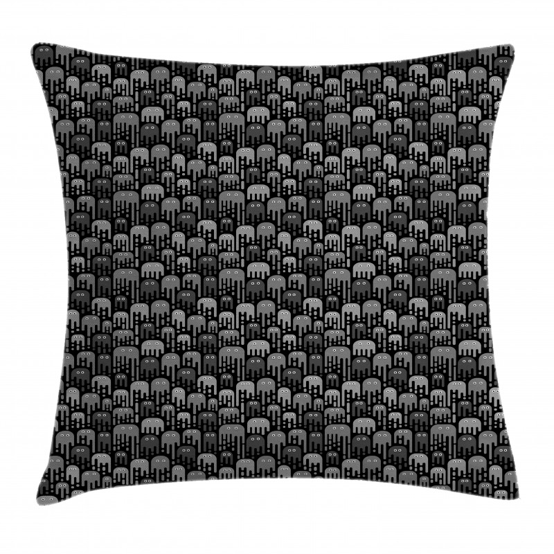 Funny Microorganisms Pattern Pillow Cover