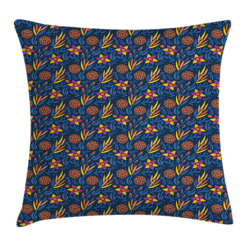 Flowers Composition Pillow Cover