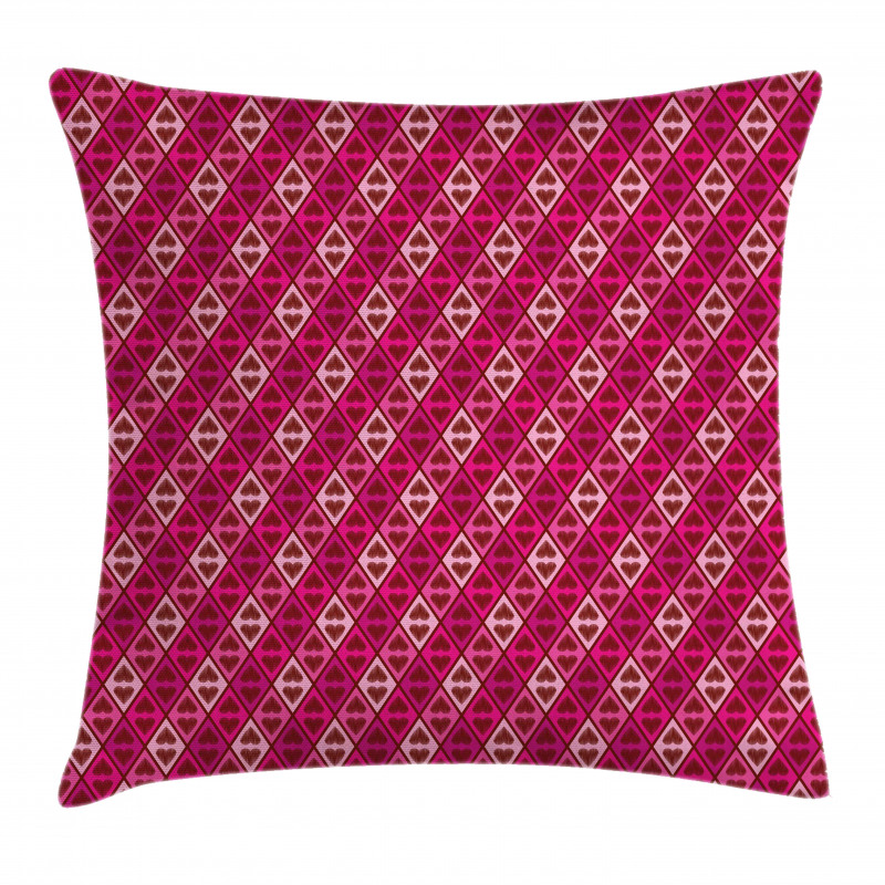 Feminine Sketchy Hearts Pillow Cover