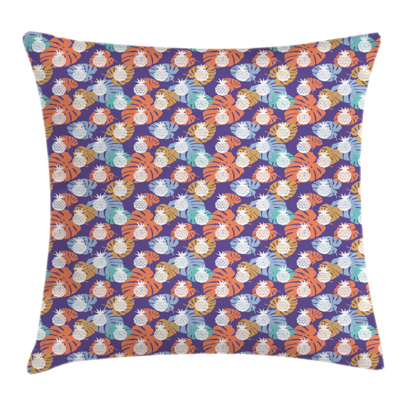 Exotic Pineapples Leaves Pillow Cover