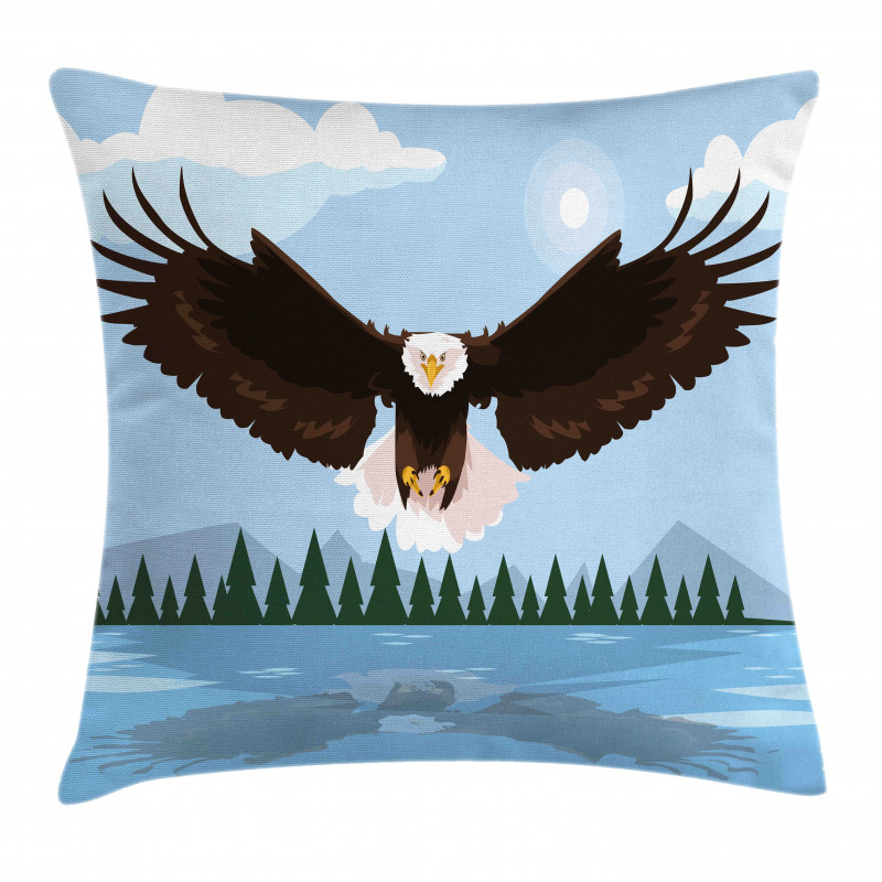 Landscape Illustration Art Pillow Cover