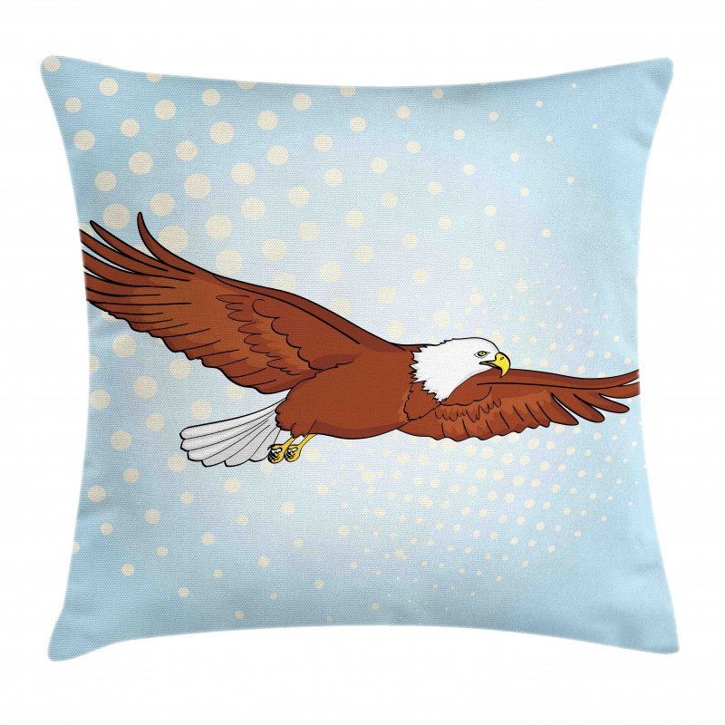 Pop Art Comic Falcon Bird Pillow Cover