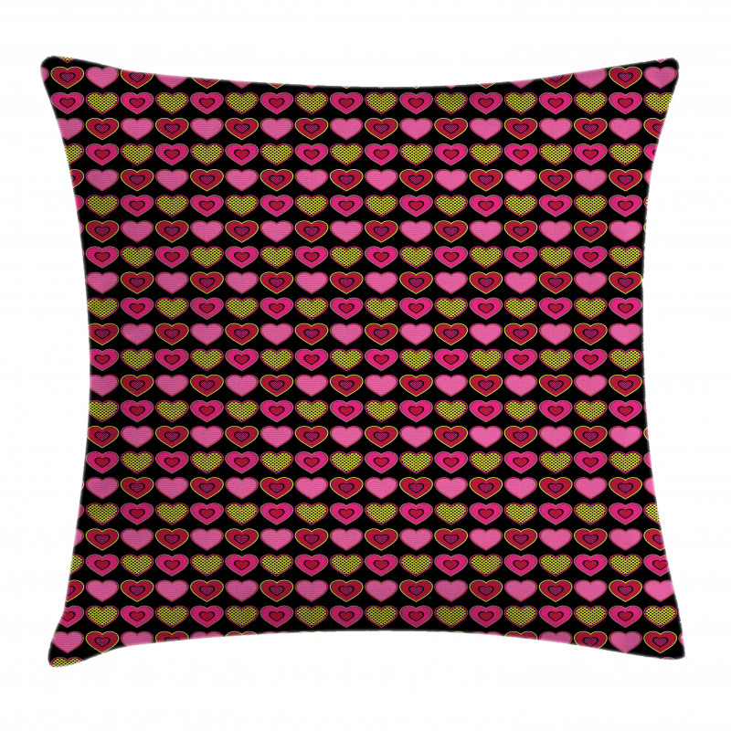 Dots and Hearts Pillow Cover
