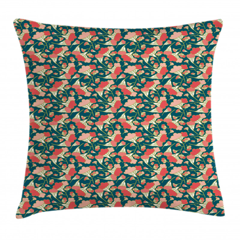 Cartoon Surreal Shapes Pillow Cover