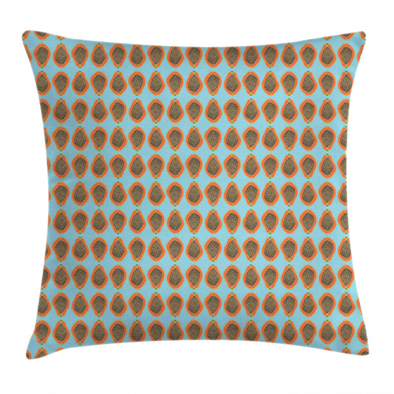 Halved Tropic Papayas Pillow Cover