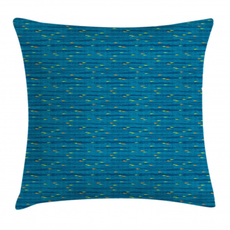 Minimal Fish Waves Pillow Cover
