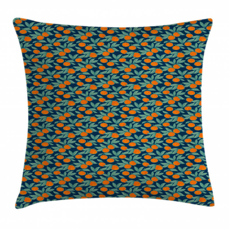 Mandarin Branches Pillow Cover